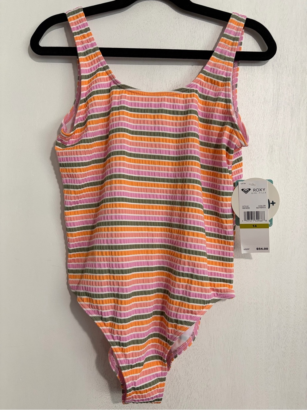 Roxy Girls’ Striped Swimsuit
